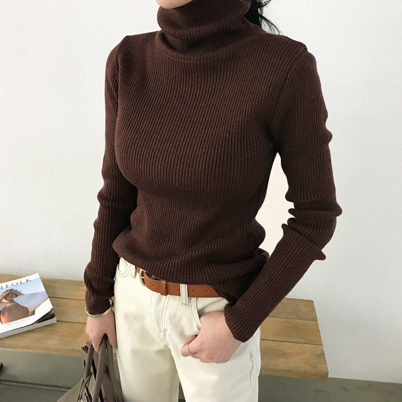 Thickened core spun yarn ~! Basic versatile slim fit T-shirt bottoms for women
