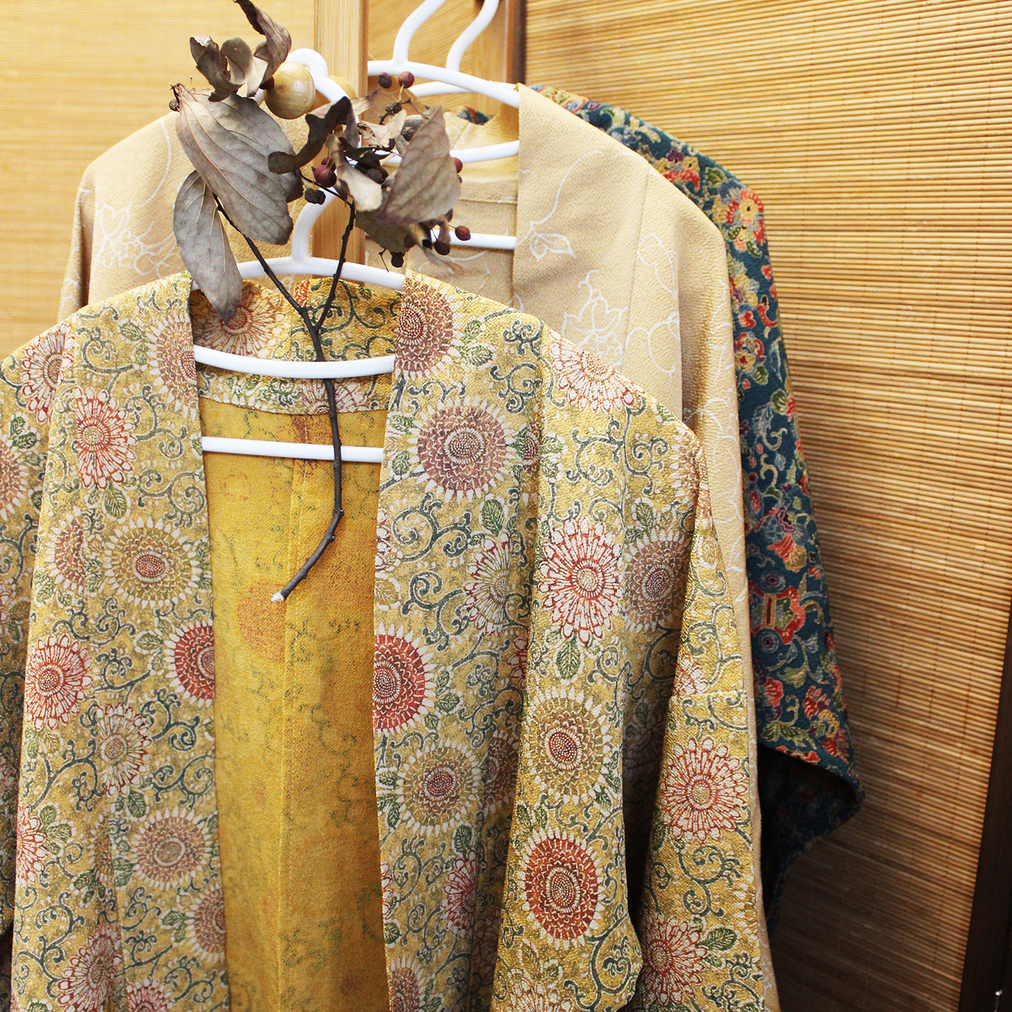 霜序 正绢真丝印花飞机袖短衫改良十破裙高腰连衣裙 宋制汉服日常