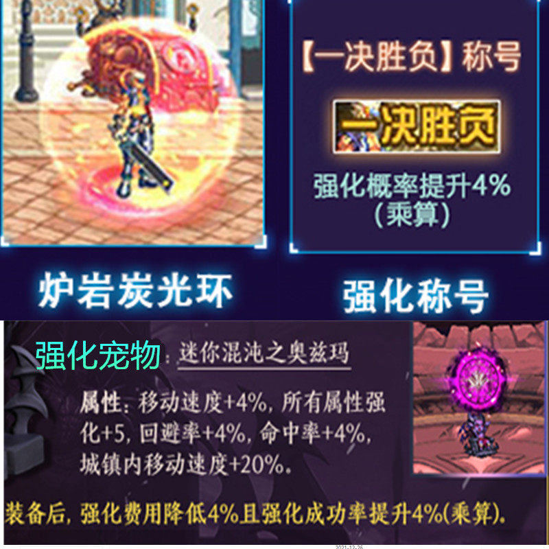 dnf地下城勇士凯丽典藏包一决胜负强化称号赫尔德普雷增幅宠物cdk