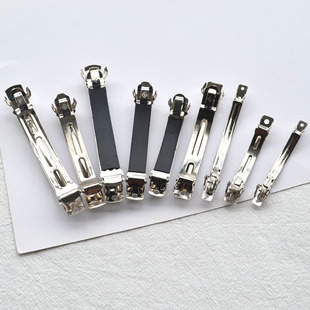 饰品配件 diy发夹材料热卖 手工发夹半成品 优质防滑套弹片夹 韩版