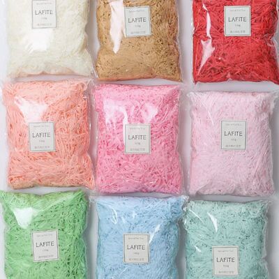 100g-1800g Colorful Crinkle Paper Raffia Shredded Confetti G