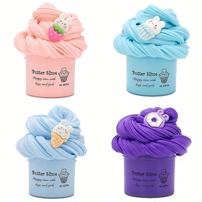 1.74oz Scented Fluffy Butter Slime Super Soft And Non-Sticky