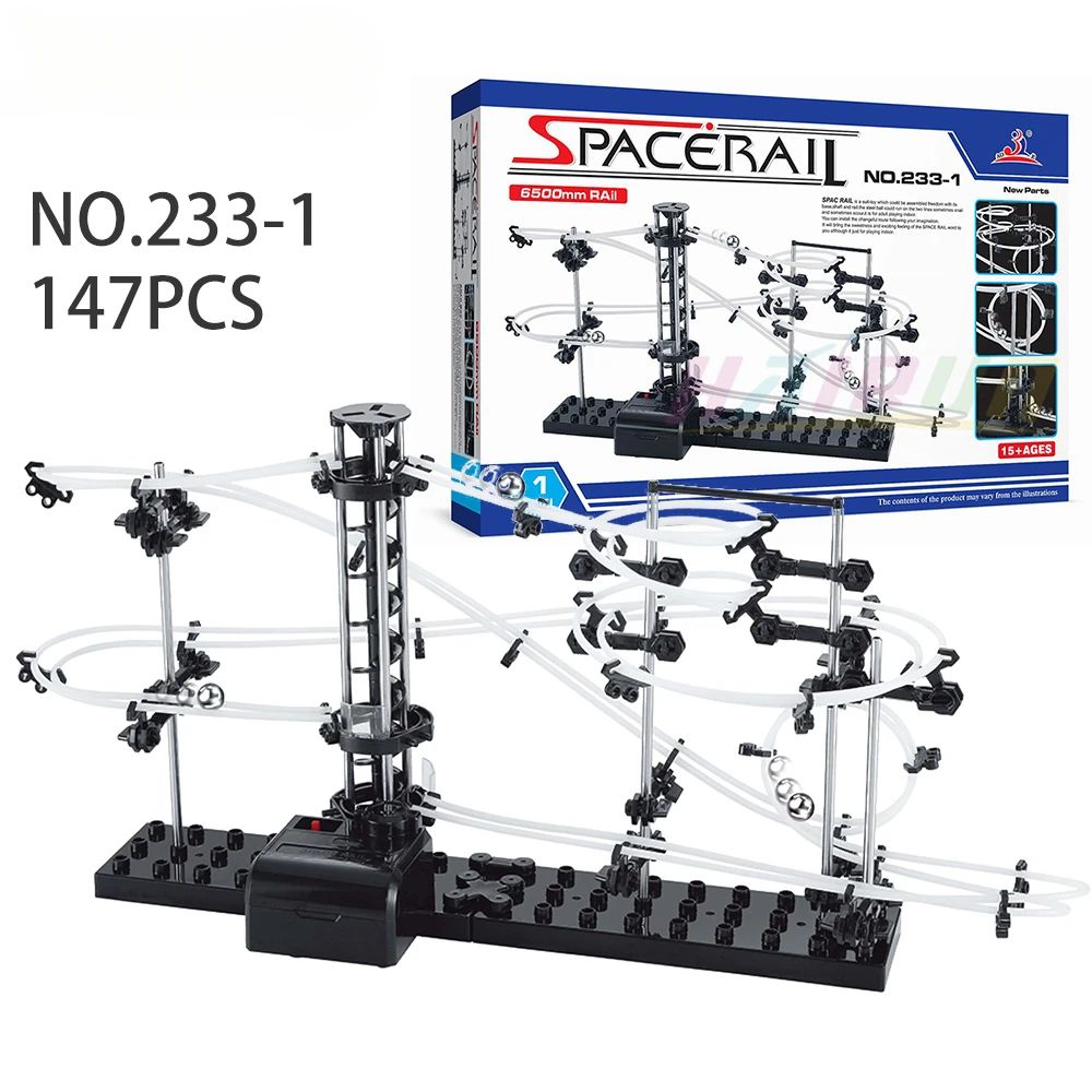 Roller Coaster Building Blocks Ball Circuit Marbles Track Se