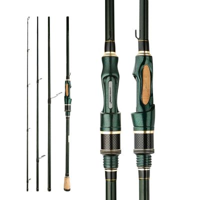 CEMREO Spinning Casting Carbon Fishing Rod 4-5 Sections 1.8m