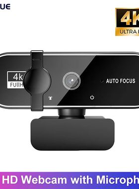 4K Webcam Video Camera 2K Autofocus Sreaming Web Cam With Mi