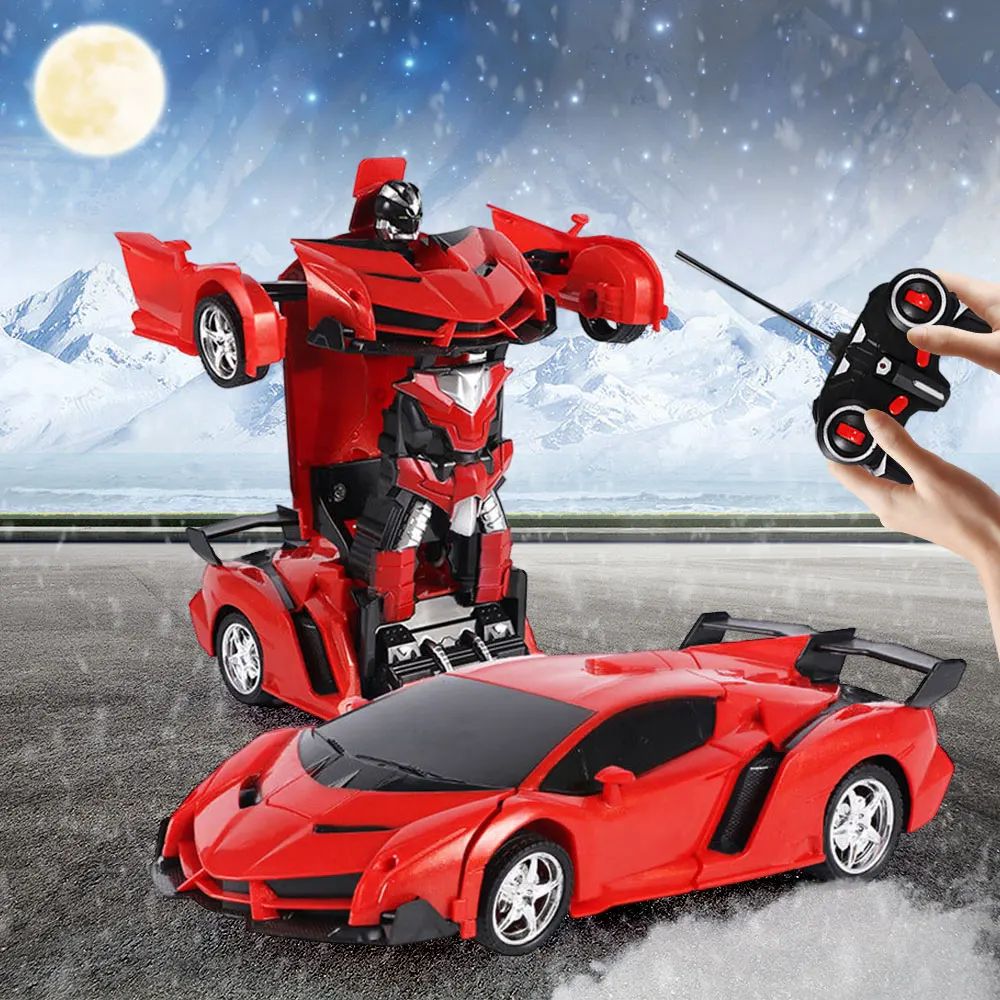 Mini 2 In 1 Car Toys Transform Car Robot Model Car Remote Co