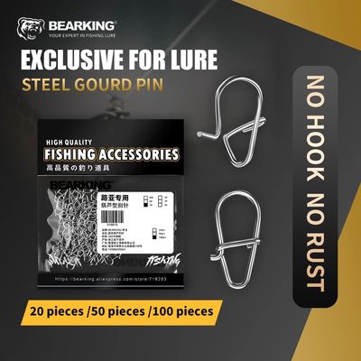 BEARKING New 20/50/100pcs nice Snap Fishing Barrel Swivel Sa