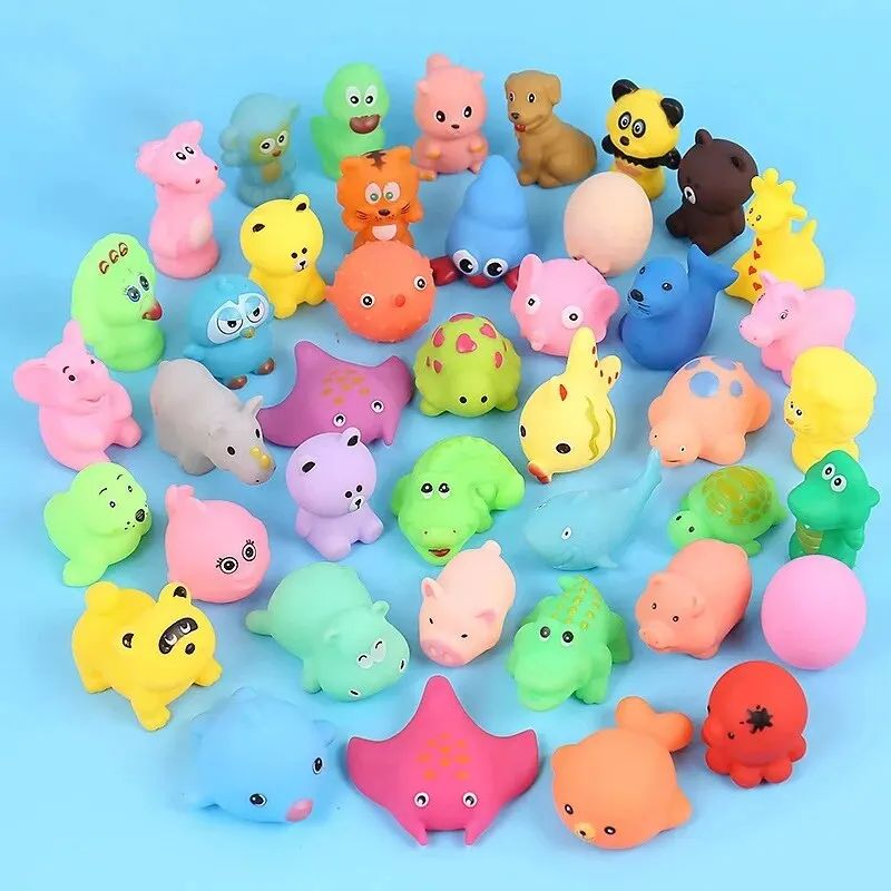 8 Pcs Set Bathing Toys Random Kids Baby Animal Bathing Splas