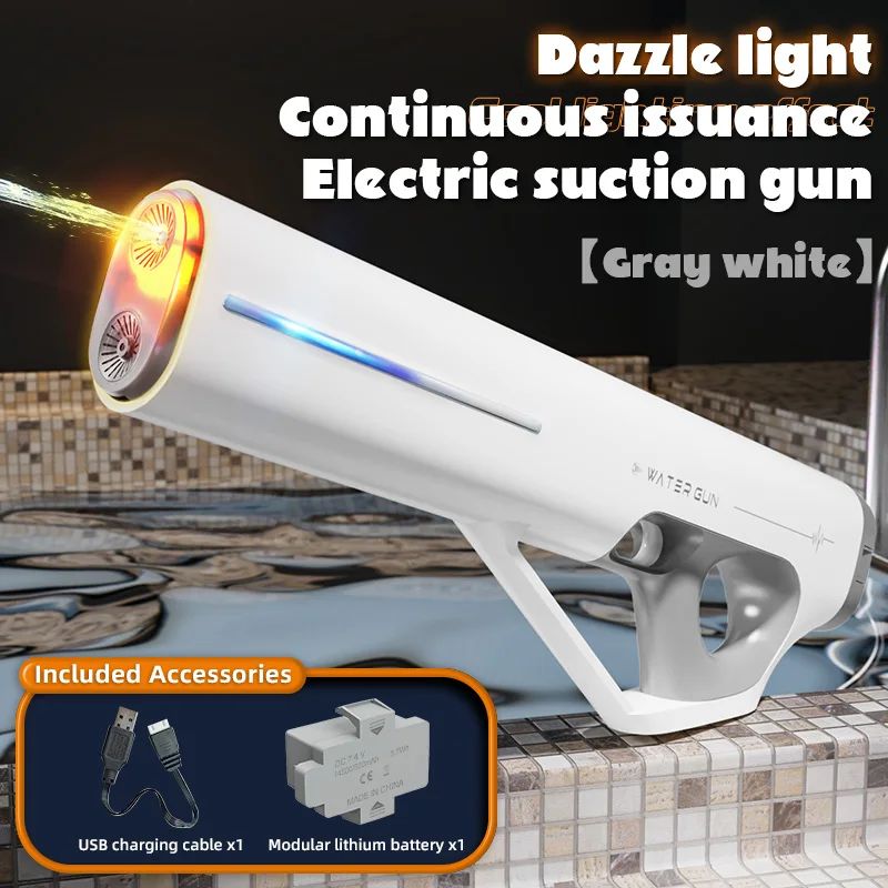 Super Powerful Automatic Water Gun Toy With LED Water Absorp