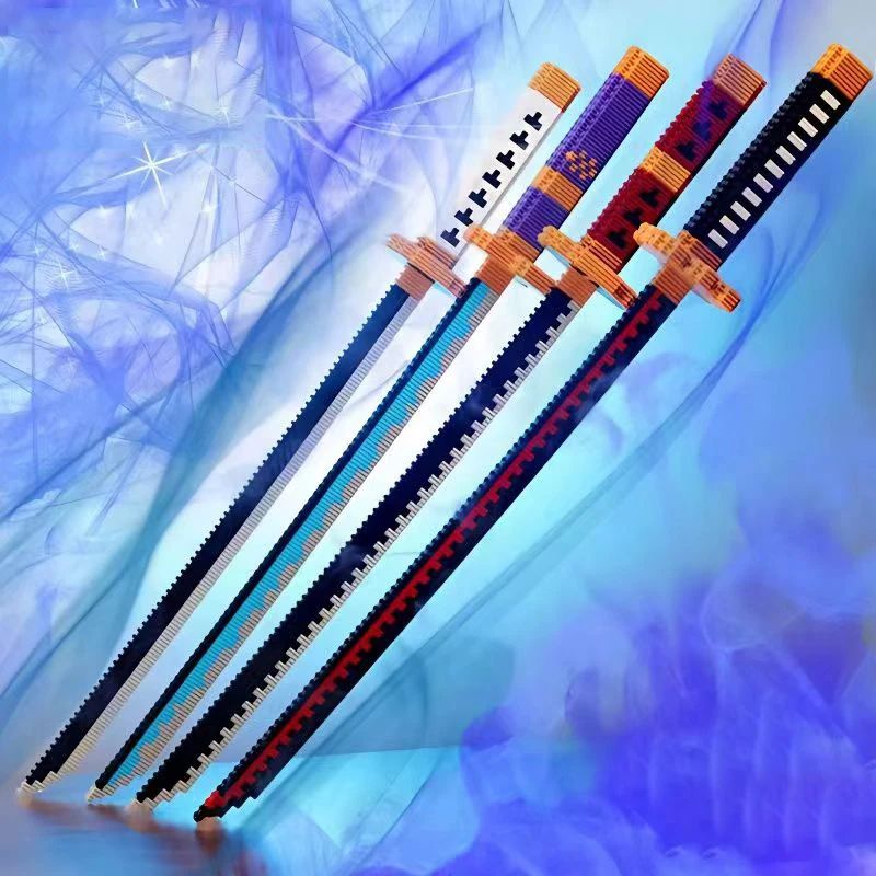 Samurai Sword Building Blocks Ninja Blade Katana Japanese An