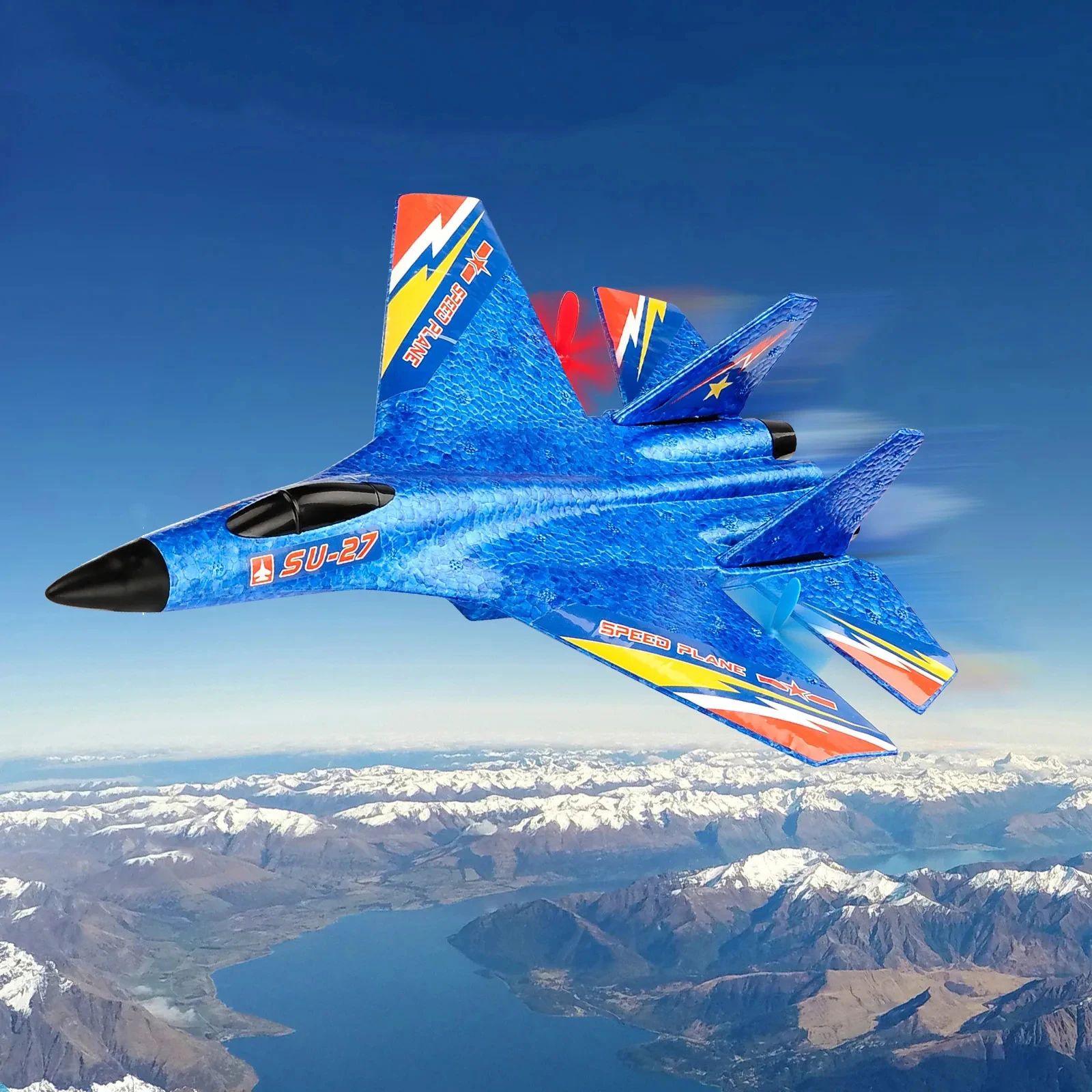 RC Plane Su-27 2.4G 2CH Remote Control Flying Glider LED Lig