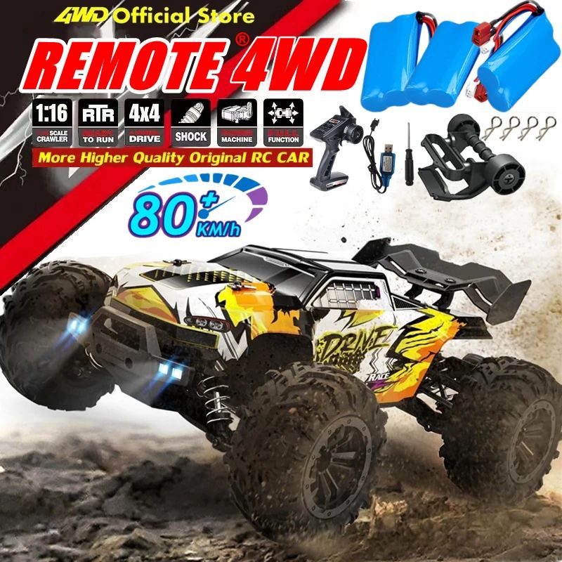 4WD RC Car 4x4 Off Road Drift Racing Cars 50/ 80KM/h Super B