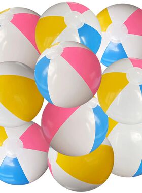 10 Pcs Colorful Inflatable Ball Balloons Swimming Pool Play
