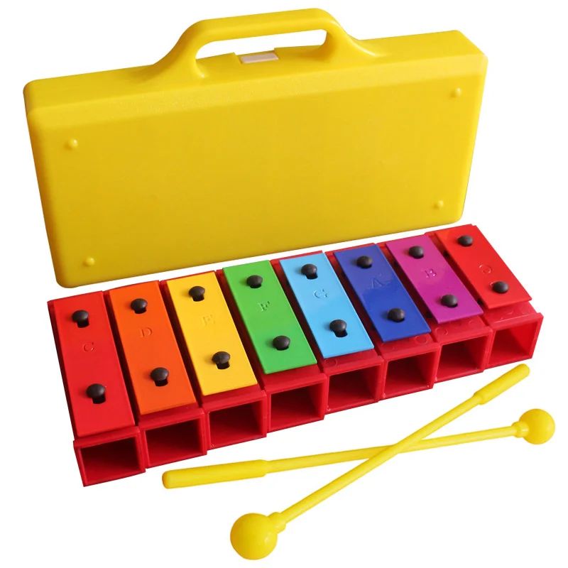 Children Colorful 8-Tone Xylophone Montessori Toy Early Educ