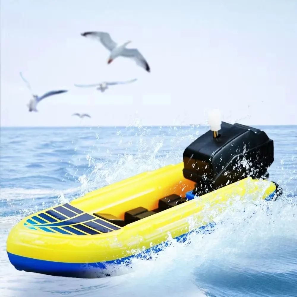 1pc Speed Boat Clockwork Toys Ship Wind Up Toy Float In Wate