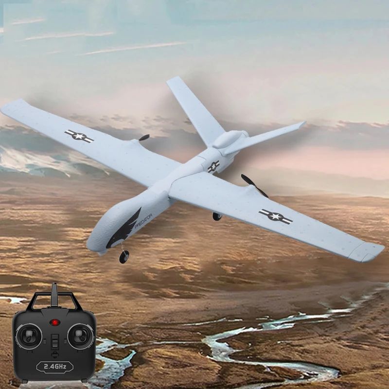 Z51 Predator RC Glider 2.4G 2CH EPP Foam RC Plane With LED L