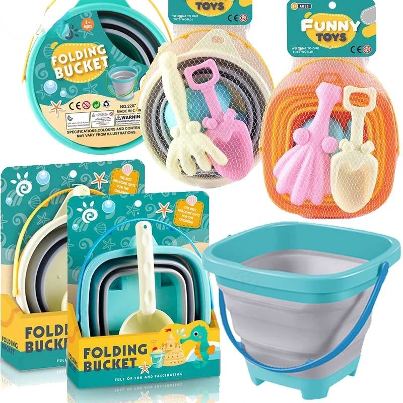 Collapsible Beach Sand Toys for Kids Travel Beach Toys for K