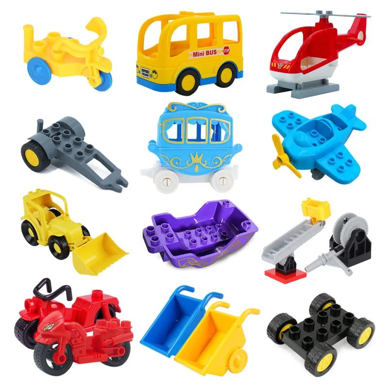 New Large Building Blocks Children Toys Cartoon Princess Car