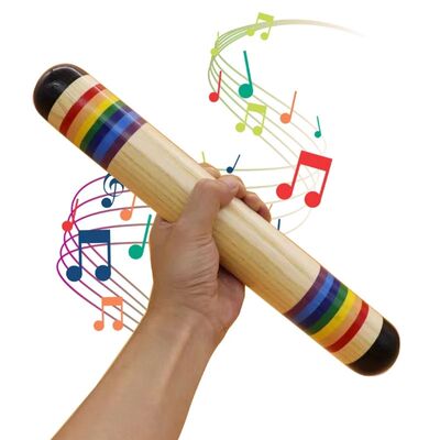 Wooden Rainstick Rainmaker Musical Instrument Toy for Kids H