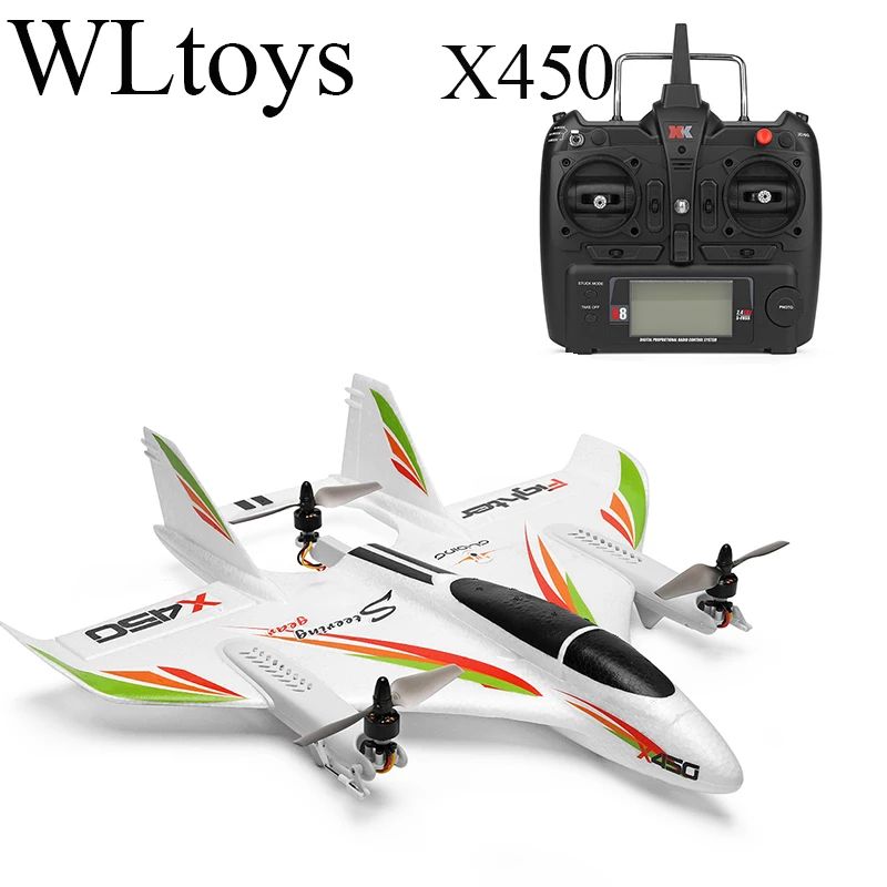 WLtoys XK X450 2.4G 6CH 3D/6G RC Airplane Brushless Vertical