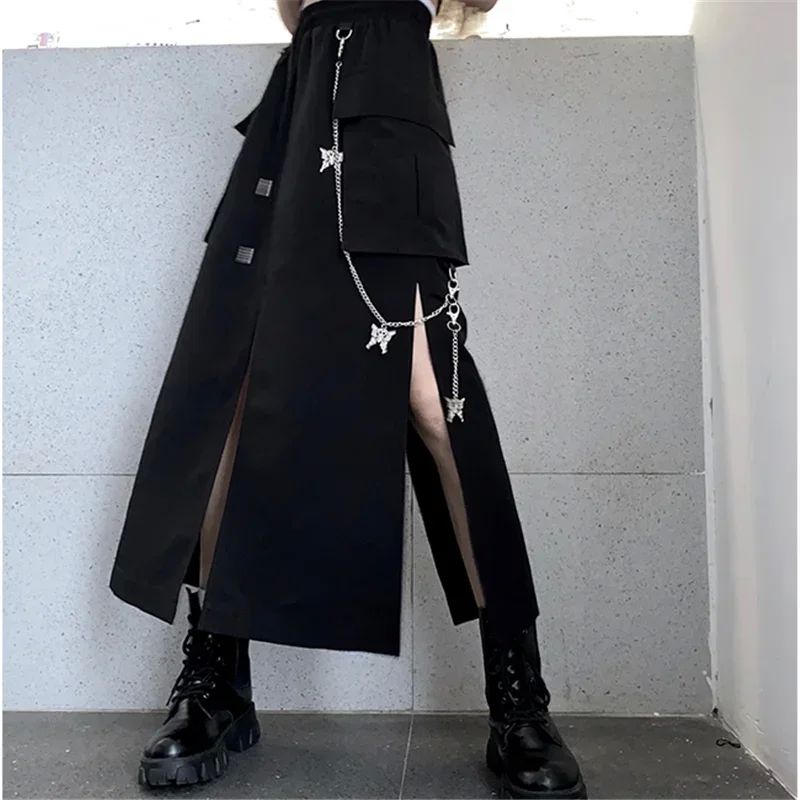 2025 New Spring Autumn Women Skirt Fashion Korean Style Blac