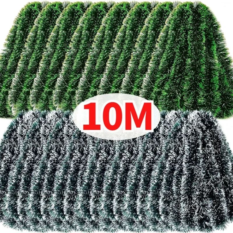 Christmas Tinsel Ribbons Green Cane Ribbon Garland Xmas ree