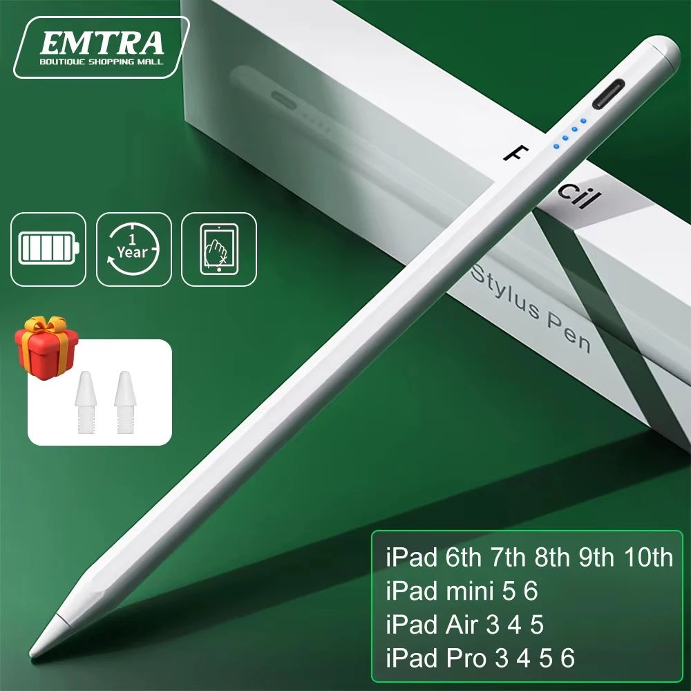 For iPad Pencil 2 1 Palm Rejection Power Display iPad Access
