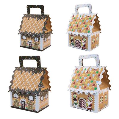 24PCS Christmas reat BoxesCandy Gingerbread House Mini Chris