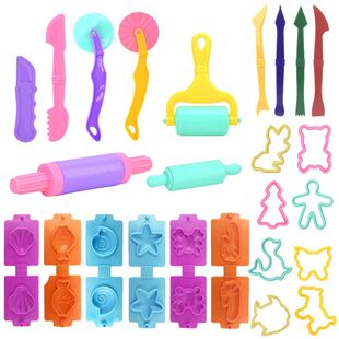 Play Dough Model Tools Creative 3D Plasticine Playdough Set
