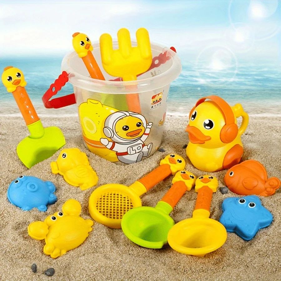 14-piece beach toy set duck beach toys beach play sand play