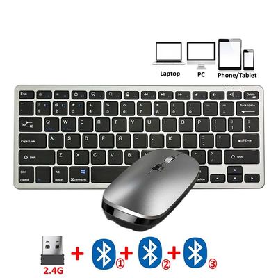 JOMAA 2.4G +Bluetooth Keyboard and Mouse Combo Multimedia Wi