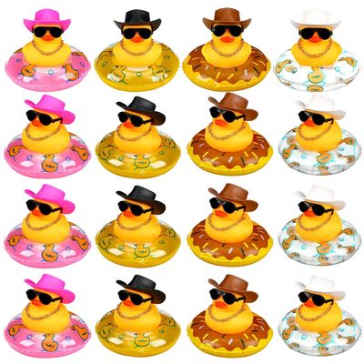 12/24/36 Set Cowboy Rubber Duck Mini Rubber Duckies with Min