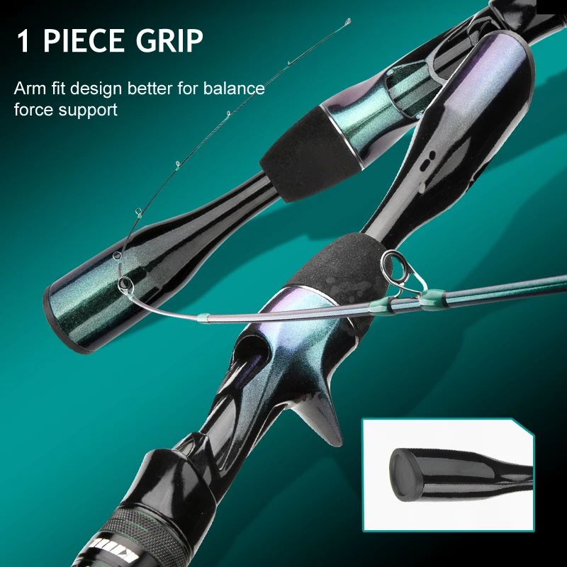 CEMREO Solid Tip Trout Fishing Rod Bait Casting Fishing Rod