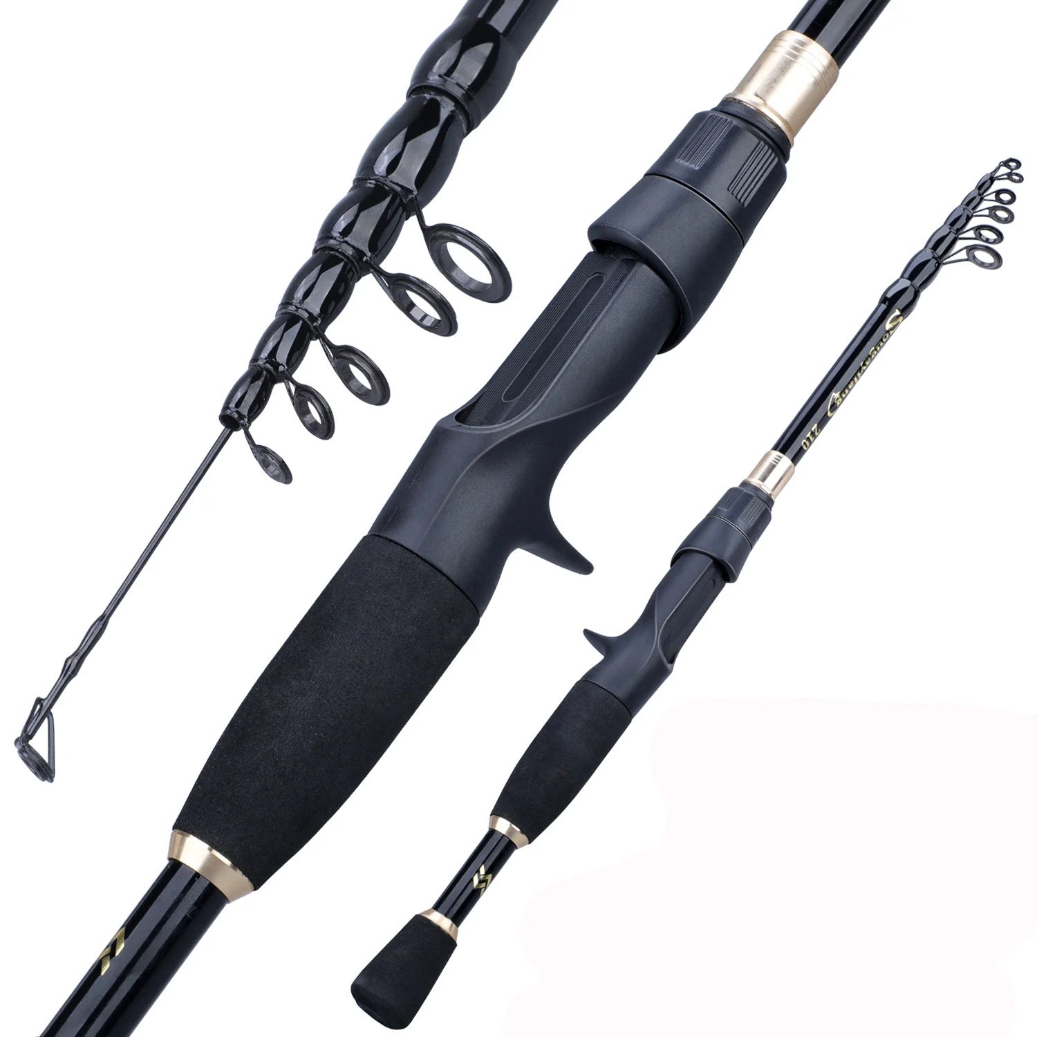 Sougayilang 2.1m 2.4m Telescopic Fishing Rod Ultralight Weig