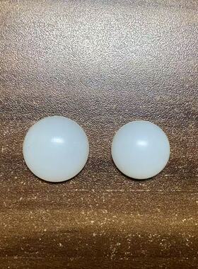 新疆和田玉戒指面3.69，2.83克新疆白玉戒指面圆形2个