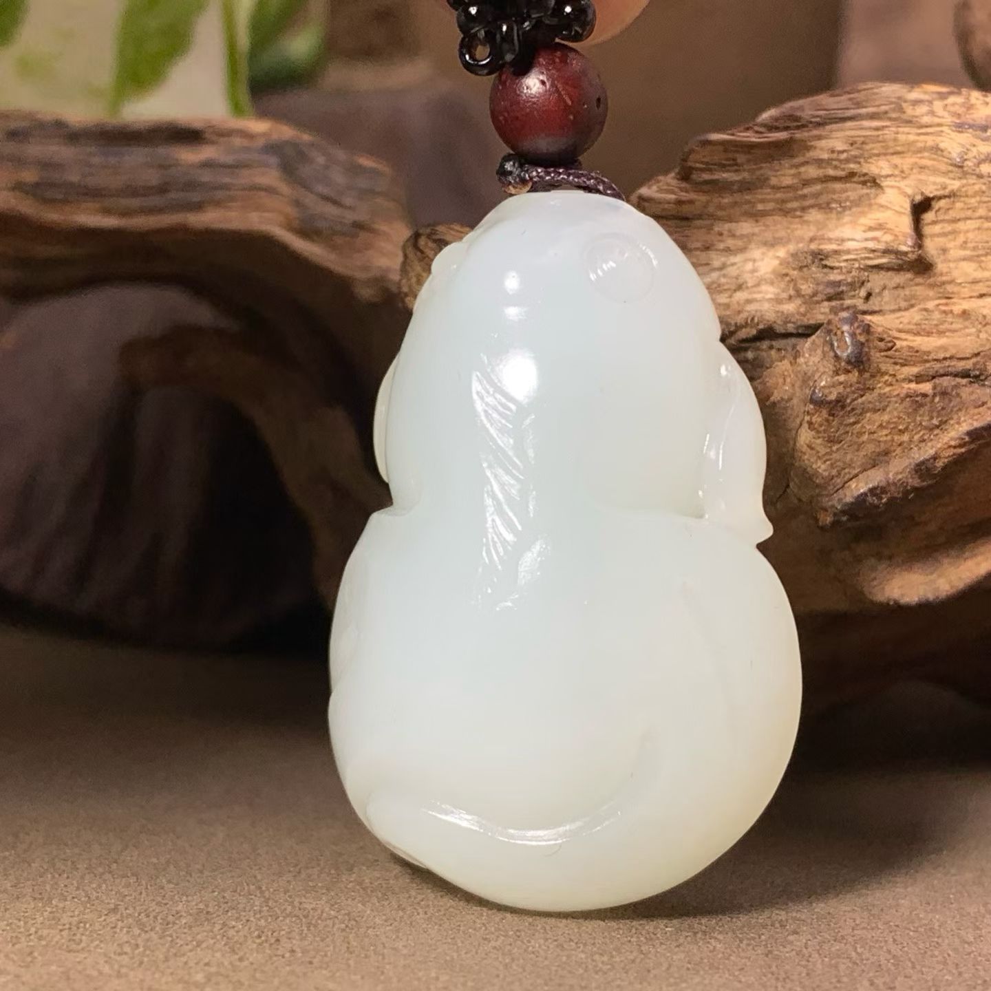 保真正品新疆和田玉籽料羊脂白金玉满堂平安牌挂件手把件