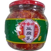 湖南醴陵特产清婆佬红方香辣豆腐乳300克1瓶1箱6瓶起批120元 包邮