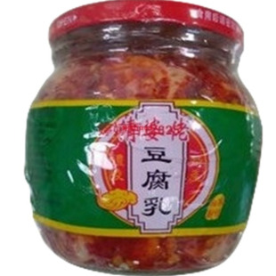 湖南醴陵特产清婆佬红方香辣豆腐乳300克1瓶1箱6瓶起批120元 包邮