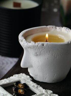 艺术生日礼物手工制作水泥杯