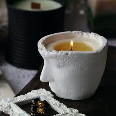 艺术生日礼物手工制作水泥杯