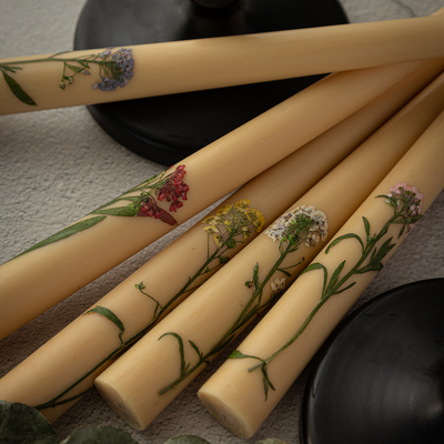 贴花工艺蜡烛  长杆蜡烛枝型蜡烛空间艺术装置蜡烛