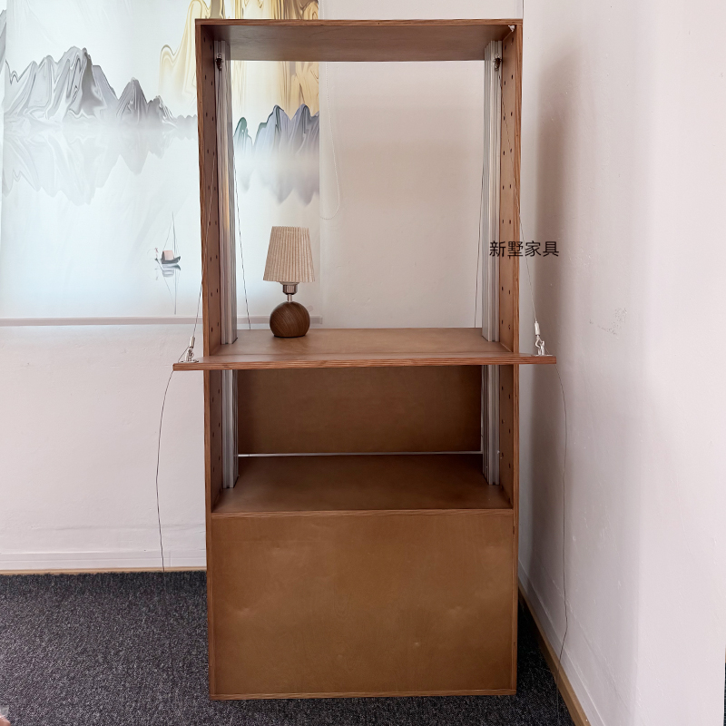 简约展厅海洋板样品展示架创意桦木快闪店中岛柜文创陈列柜展览柜