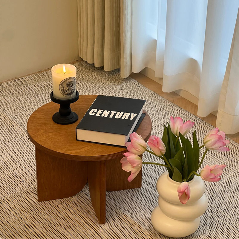 日式复古小茶几客厅茶桌组合