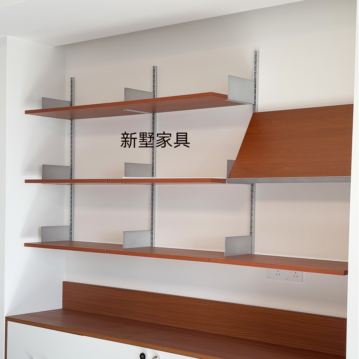 上墙壁挂置物架大白墙装饰展示架陈列架创意家庭咖啡角收纳系统架