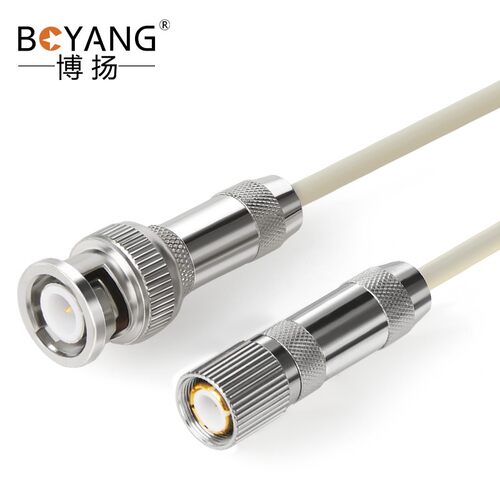 博扬2M跳线BNC-L9 2M兆E1接头成品跳线syv-75-2-1同轴电缆DDF半米