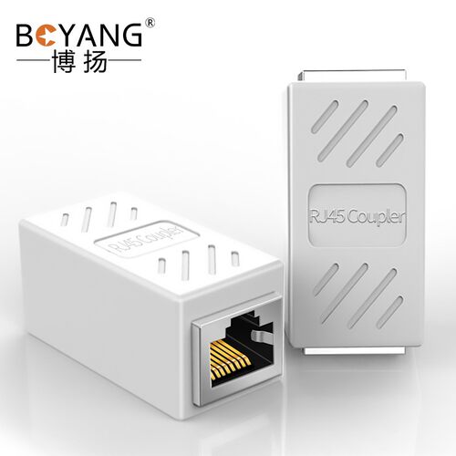 博扬(BOYANG)网络直通头双通头 水晶头对接头RJ45网线延长器连