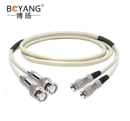 博扬2M跳线BNC-CC4 2M兆E1接头成品跳线syv75-2-1同轴电缆DDF25米