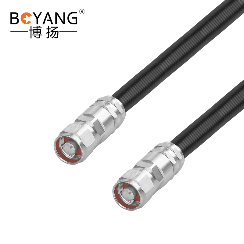 博扬 1/2S 超柔射频馈线跳线NM-NM N型双公头 20米用HRCAY-50-9