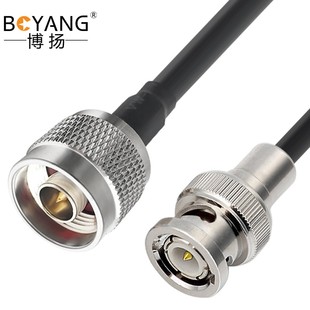 博揚 同軸射頻連接線N型公頭轉(zhuǎn)BNC公頭轉(zhuǎn)接線同軸4米 BOYANG