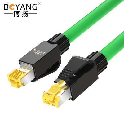 博扬 工业屏蔽网线 2米 适用西门子Profinet通讯PLC高柔网线Ethe